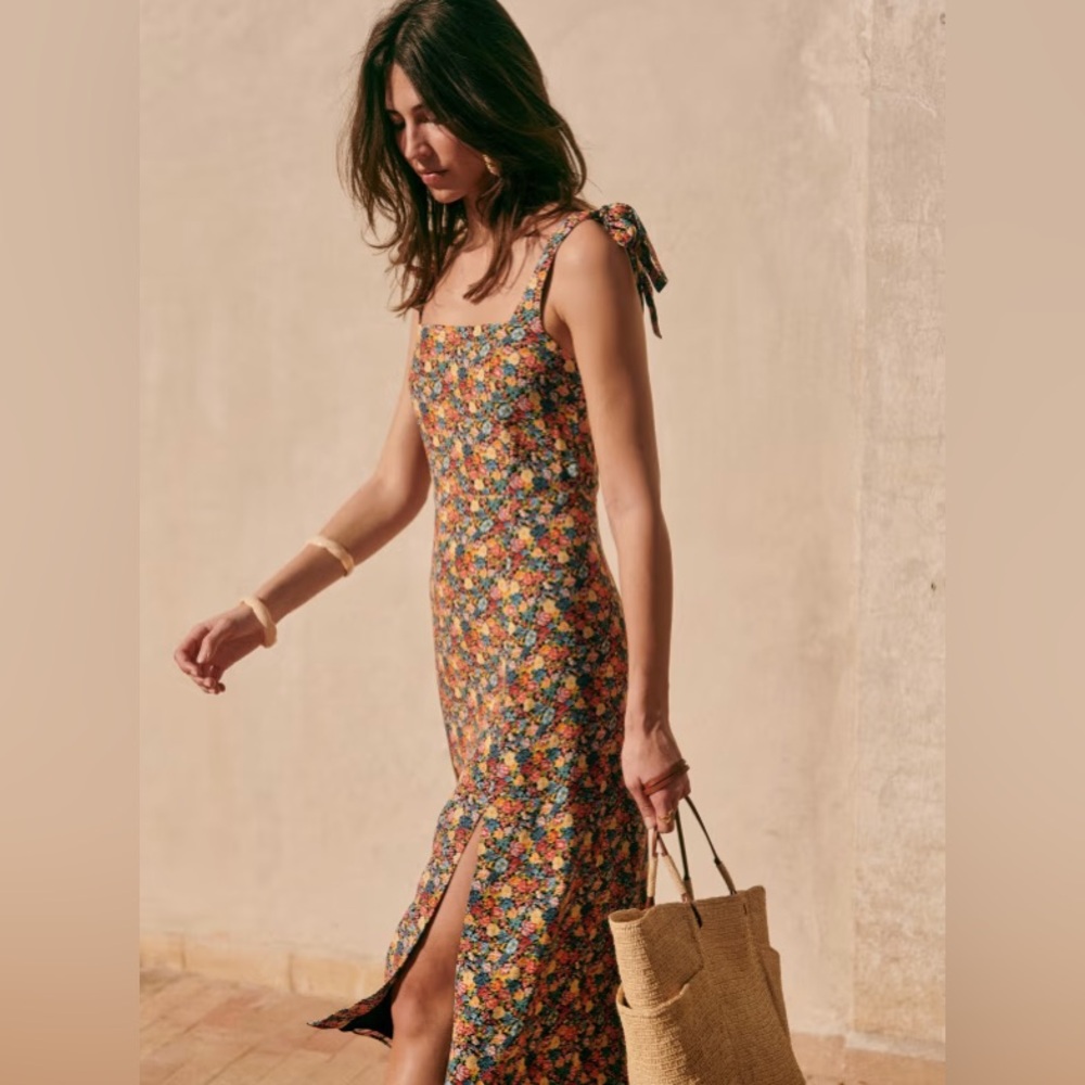 Sezane Dorothea Dress in Sunflowers